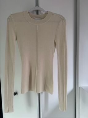 H&M Wool Long-Sleeve Crew Neck Top